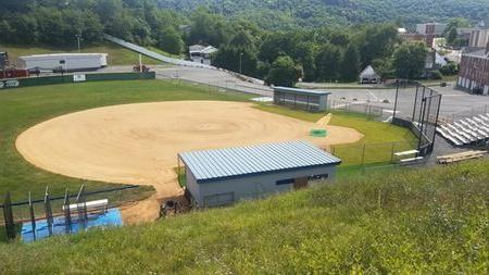 New sod installed around home plate and in front of the dugouts reduces run-off while improving the playing surface and aesthetics at the PSC softball field.